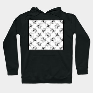 Decorative Black and White Pattern Hoodie